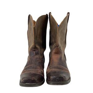 Ariat Men's Rambler Western Boots Size 6 Leather Work Square-Toe